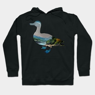 Landscape Stream Duck Hoodie